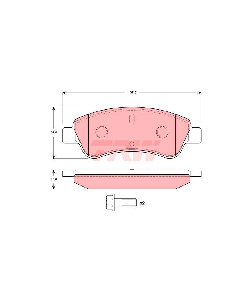 PASTIGLIE ANTERIORI XSARA/C2/C3 1007    206/307/PARTNER/2008