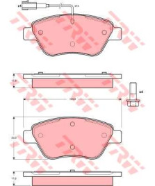 PASTIGLIE GRANDE PUNTO 1.9 D STILO 2001  ANTERIORE  CORSA D 1 7CDTI