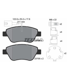 PASTIGLIE GRANDE PUNTO 1.9 D STILO 2001  ANTERIORE  CORSA D 1 7CDTI