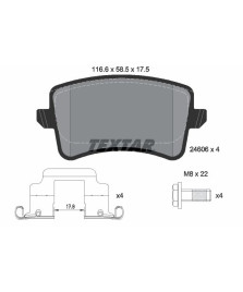 PASTIGLIA FRENO A4/A5/Q5 2008--