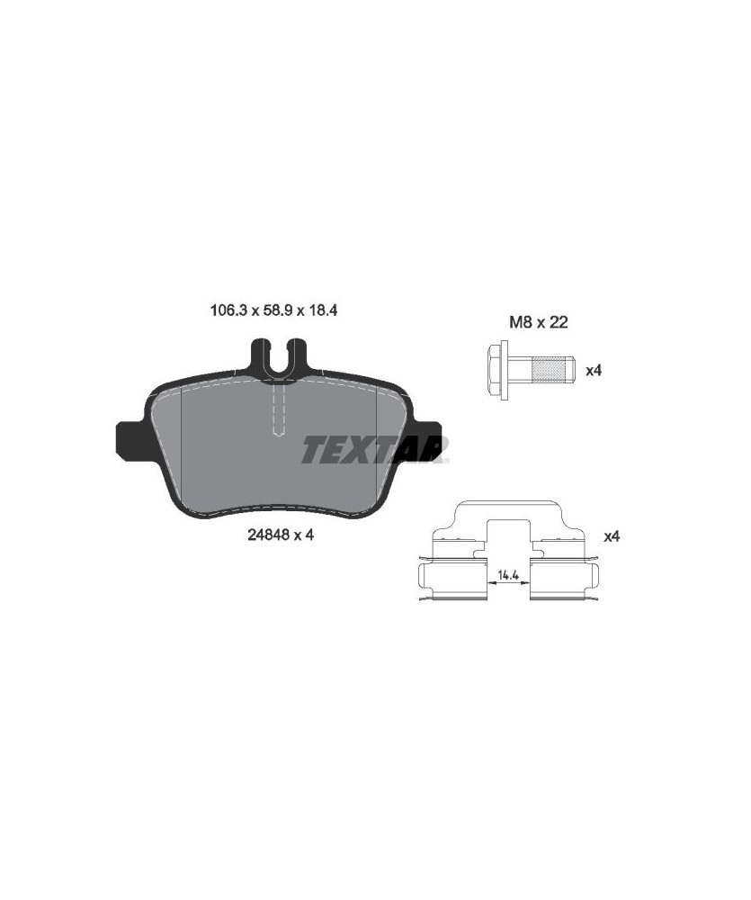 PASTIGLIE FRENO CLA COUPE(C117)-CLASSE A(W176)-CLASSE B(W246)-CLASSE GLA (X156)