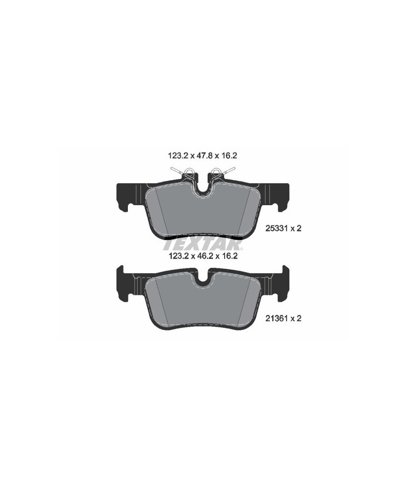 PASTIGLIE FRENO POSTERIORI  SERIE 2     COOPER S X1/X2