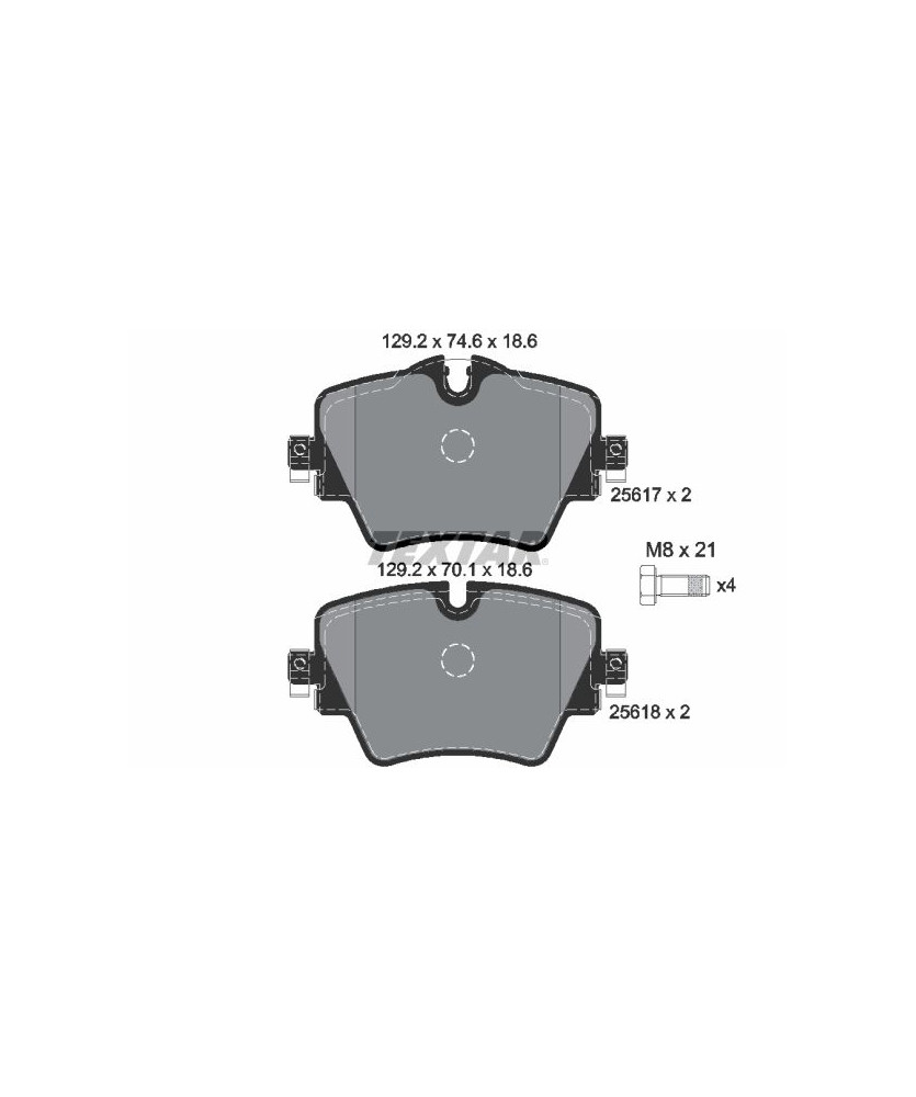 PASTIGLIE FRENO SERIE 1/2/3/4/X1/X2/X3