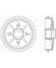 TAMBURO FRENI 206/208 C2/C3 DS3 7/03