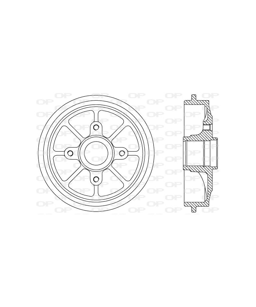 TAMBURO FRENI 206/208 C2/C3 DS3 7/03