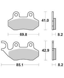 COPPIA PASTIGLIE FRENO                  SYM JET - SIMPLY 50 HD 125