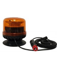 SEGNALATORE LUMINOSO ARANCIO LED 12/24V BASE MAGNETICA