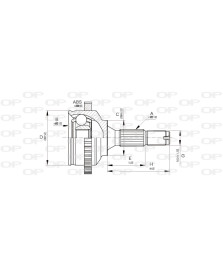 KIT GIUNTO OMOC LATO RUOTA 206