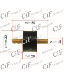 SILENTBLOCK SUPPORTO MARMITTA DOPPIO PER 8X18