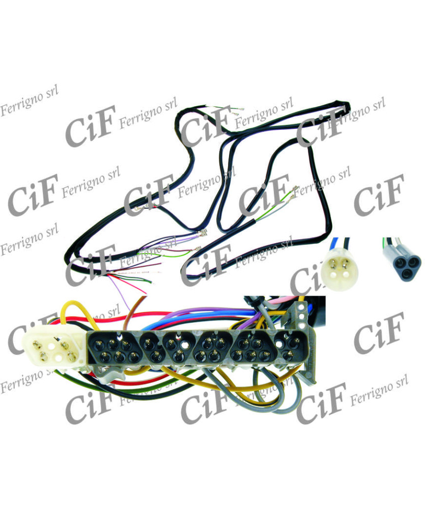 IMPIANTO ELETTRICO CON CON.VESPA PX-PE   ARCOBALENO 125-150-200 PRODUZION.ANNI 9