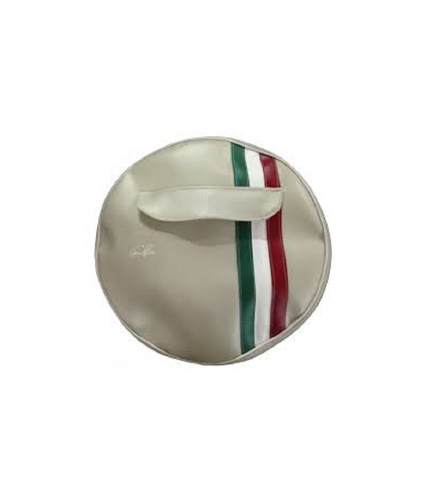 COPRIRUOTA C/BORSA GRIGIO RUOTA 10 CON   FASCIA TRICOLORE  VESPA