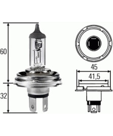 LAMPADA 12V H5  60/55W