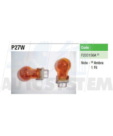 LAMPADA ARANC12/27W VETRO BASE PLASTICA