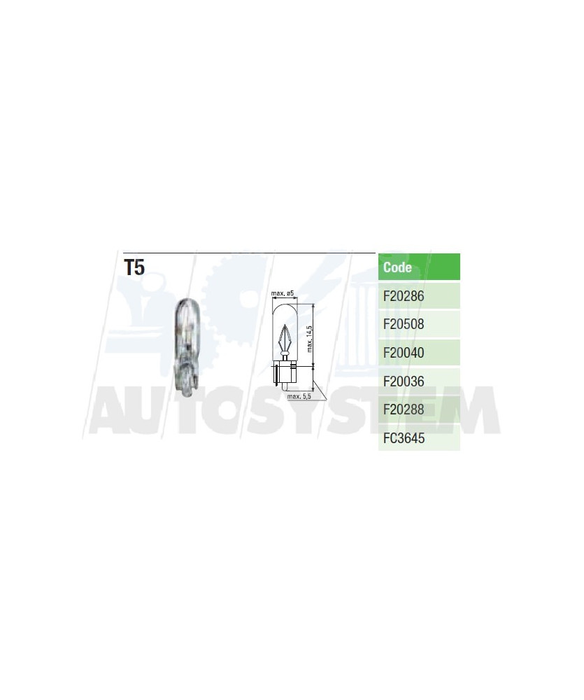 LAMP. T5 W2X4 6D 24 1 2