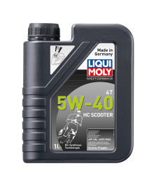 OLIO MOTO 4T 5W40 1LT HC SCOOTER 100% SINTET.API SN PLUS JASO MA2 KYMCO/PIAGGIO