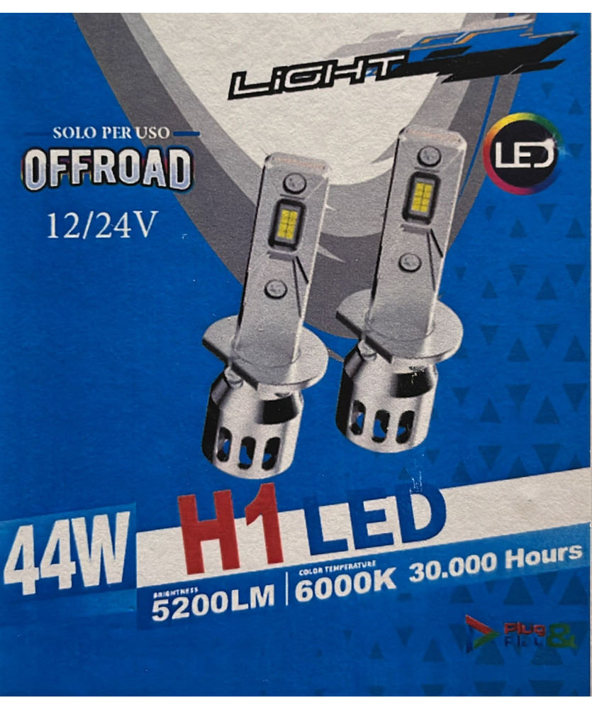 KIT LAMPADA H1 LED 44W