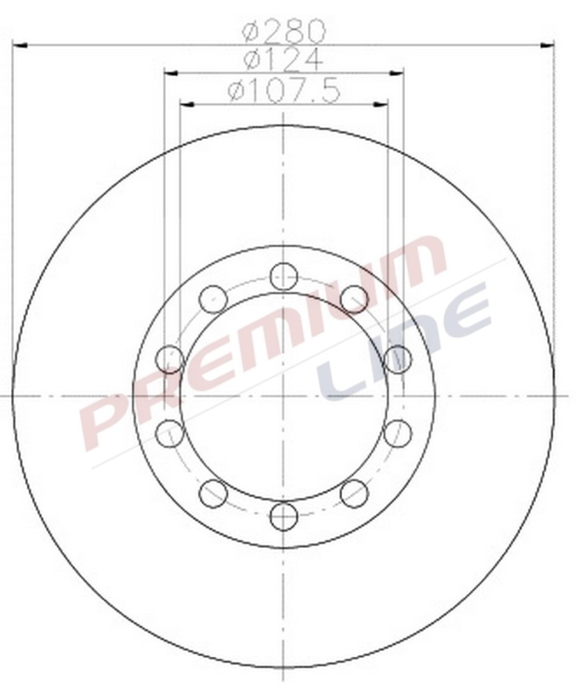 DISCO FRENO  TRANSIT 2 4 TDCI - 3 2  TDCI (07/06 ) POST.