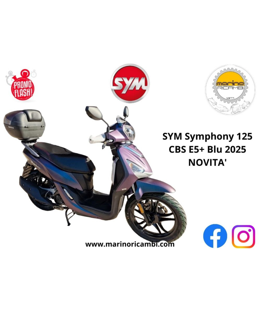 SCOOTER SYMPHONY 125I BLU PACIFICO OPACO E5+