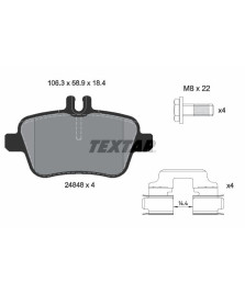 PASTIGLIE FRENO CLA COUPE(C117)-CLASSE A(W176)-CLASSE B(W246)-CLASSE GLA (X156)