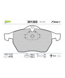 KIT PASTIGLIE FRENO VECTRA B - ASTRA G - CALIBRA A - 9.3