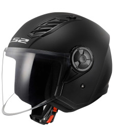 CASCO LS2 OF616 AIRFLOW II SOLID MATT   BLACK TAGLIA M