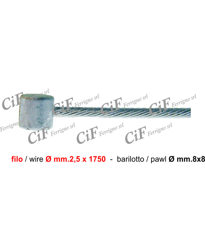 CAVO INT.FRIZ.VESPA 50 V-50FL(FILO DIAM. mm2 5x1750