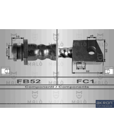 TUBO FRENO ANTERIORE DX PATROL Y60 2 8TD/4.8D