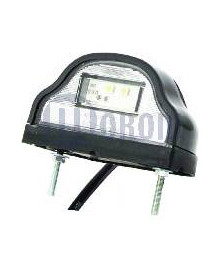 FANALE TARGA 2 LED 24V CAVO+RUBA CORR.