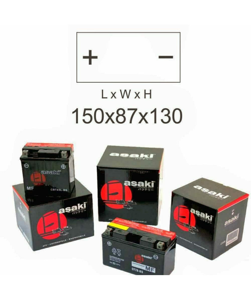 BATTERIA CBTX12-BS ASAKI  CON IDO       MISURE 150x87x130