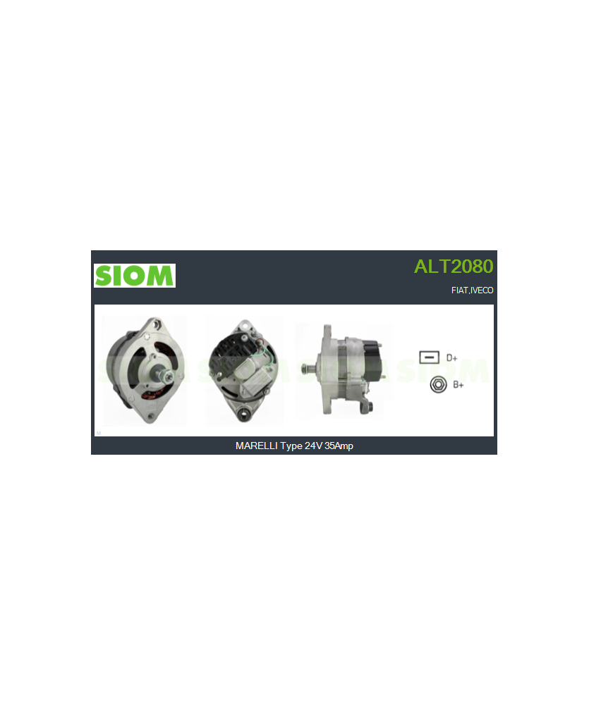 ALTERNATORE EUROCARGO 24V 35AMP 63320060
