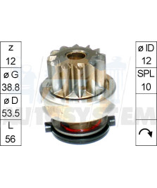 PIGNONE CON INNESTO 12DENTI       JUMPER- DUCATO- TRANSIT