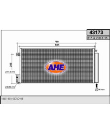 CONDENSATORE 655X310X16 GIULIETTA/MITO-DELTA-CORSA-PUNTO/G. PUNTO/PUNTO EVO