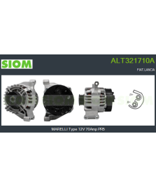 ALTERNATORE IDEA 1.2 70AH  GRANDE PUNTO CON ARIA CONDIZIONATA